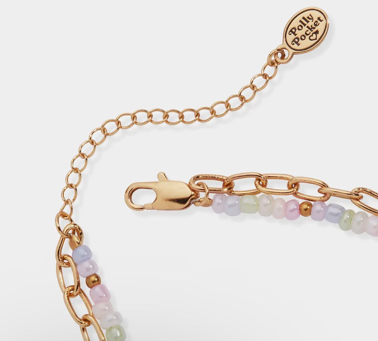 Polly Pocket 2 Row Charm Bracelet