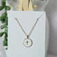 18K Gold Plated Cross Pendant Necklace