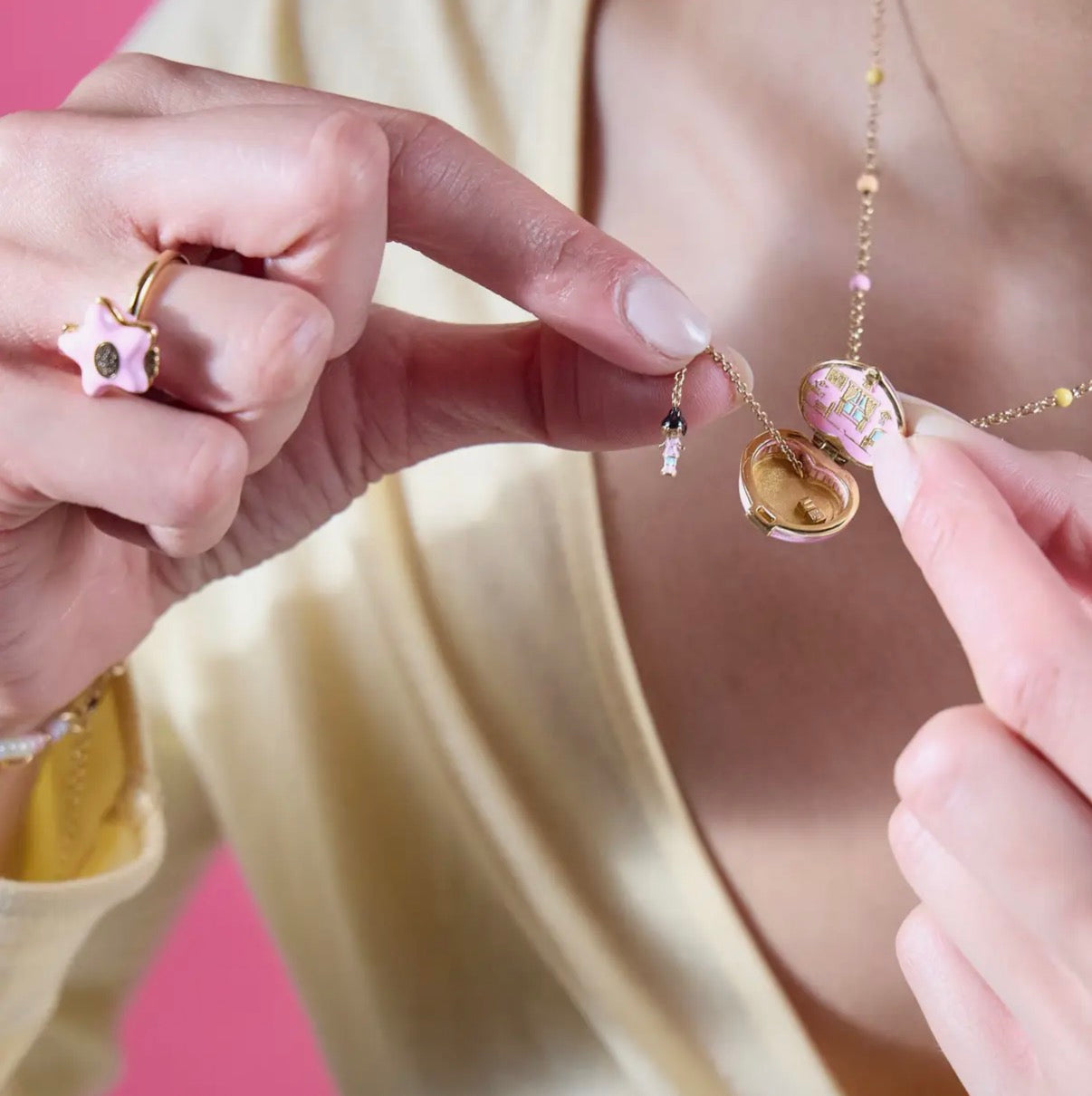 Polly Pocket House Locket Necklace