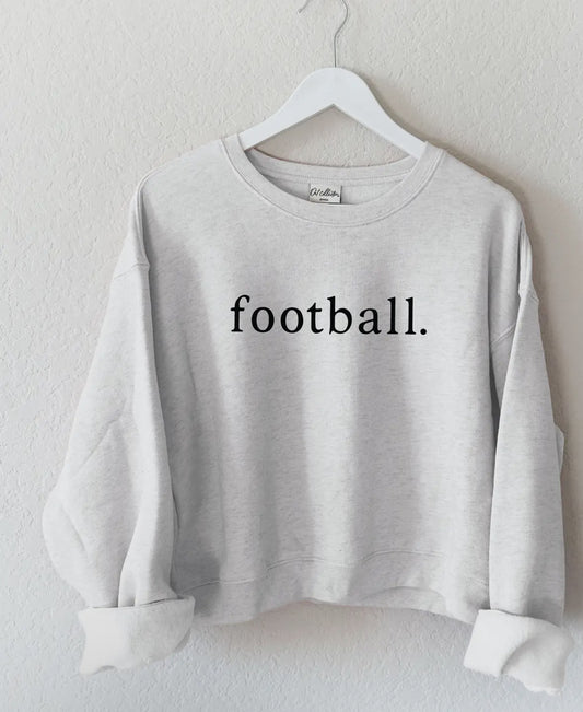 Lowercase Football Graphic Sweatshirt • White Heather