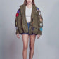 Smile Patchwork Jacket • OLIVE