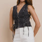 Boho Denim Vest