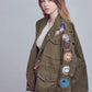 Smile Patchwork Jacket • OLIVE