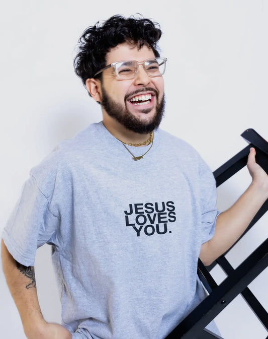Jesus Loves You Tee | GREY