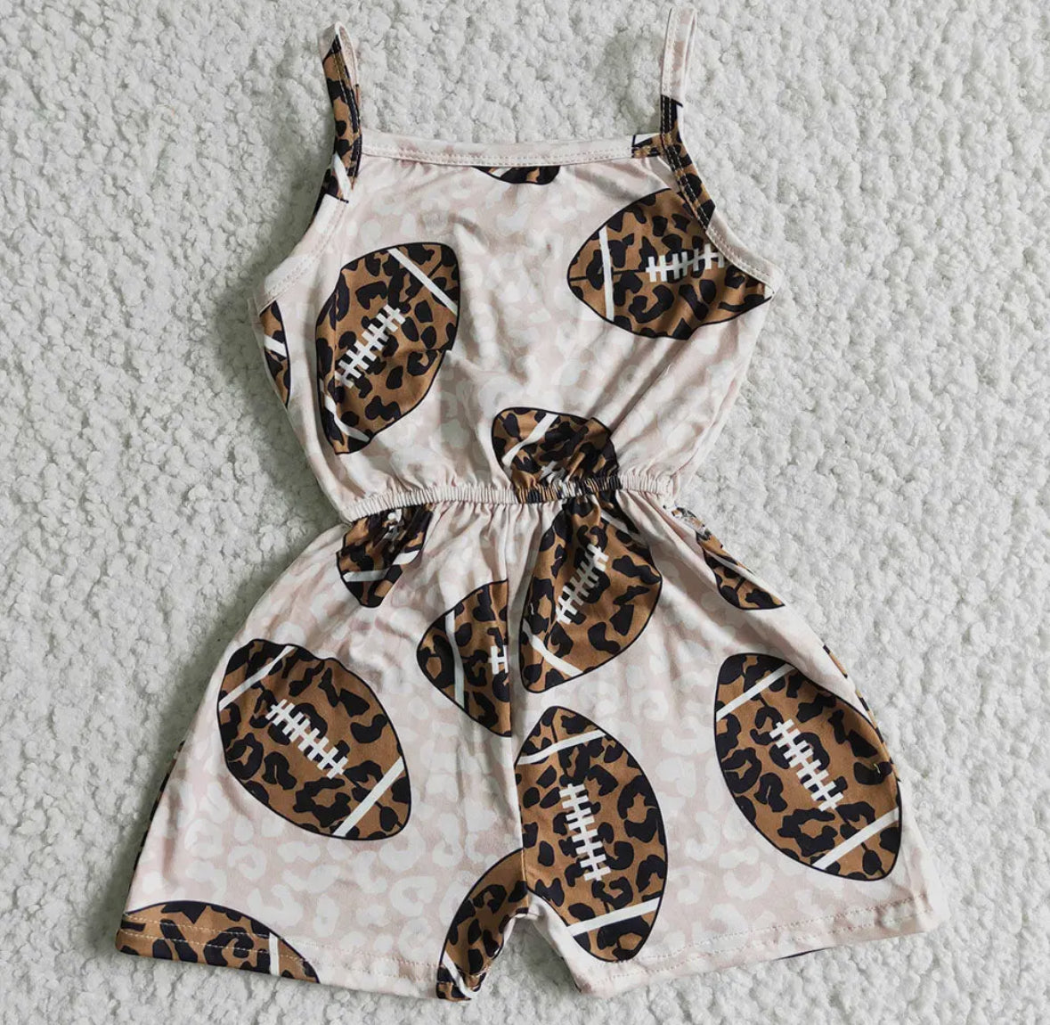Baby Girls Football Romper