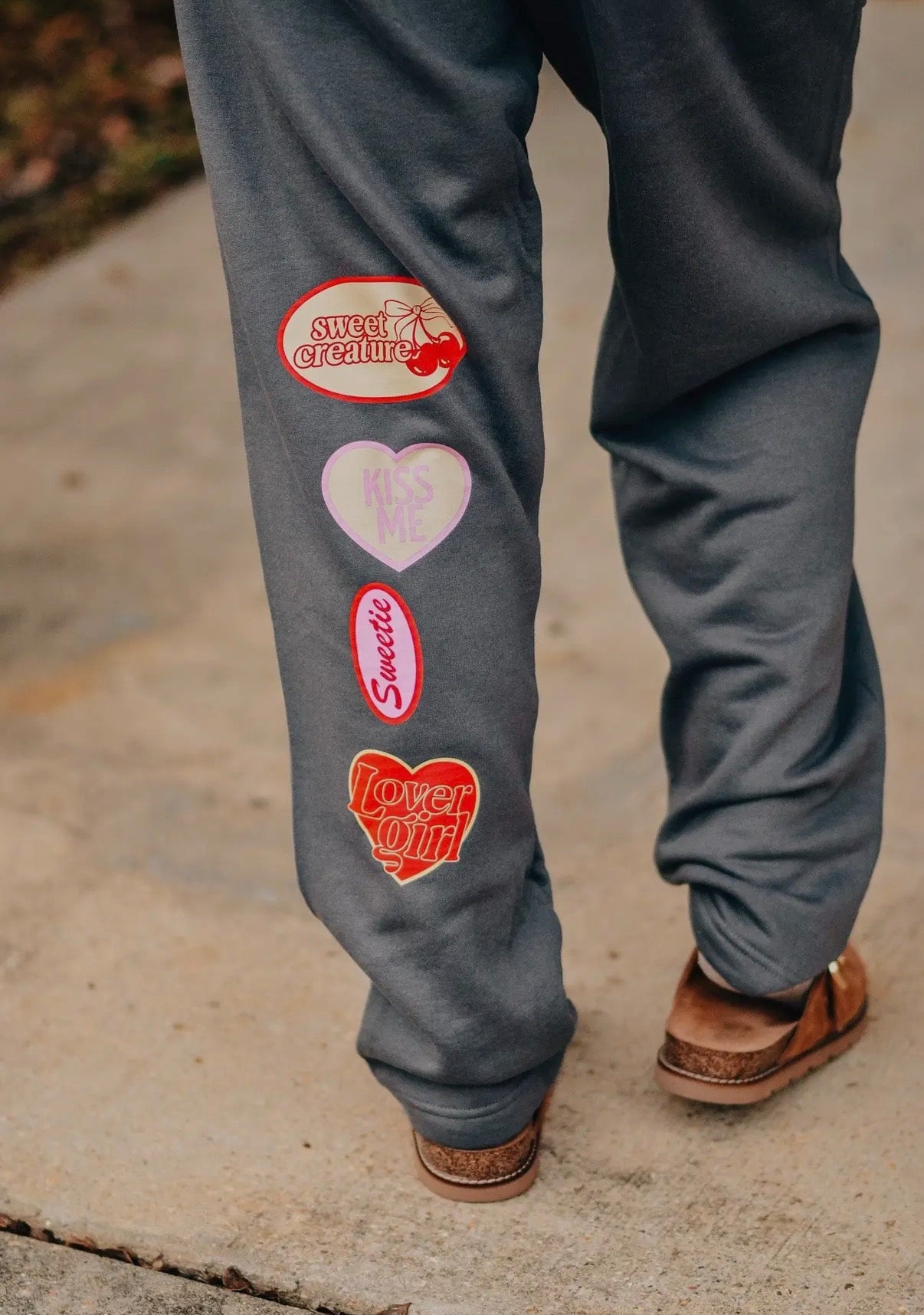 Love Vintage Patch Pants