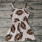 Baby Girls Football Romper