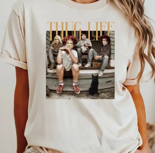 Thug Life Sanderson Sisters Tee - Natural
