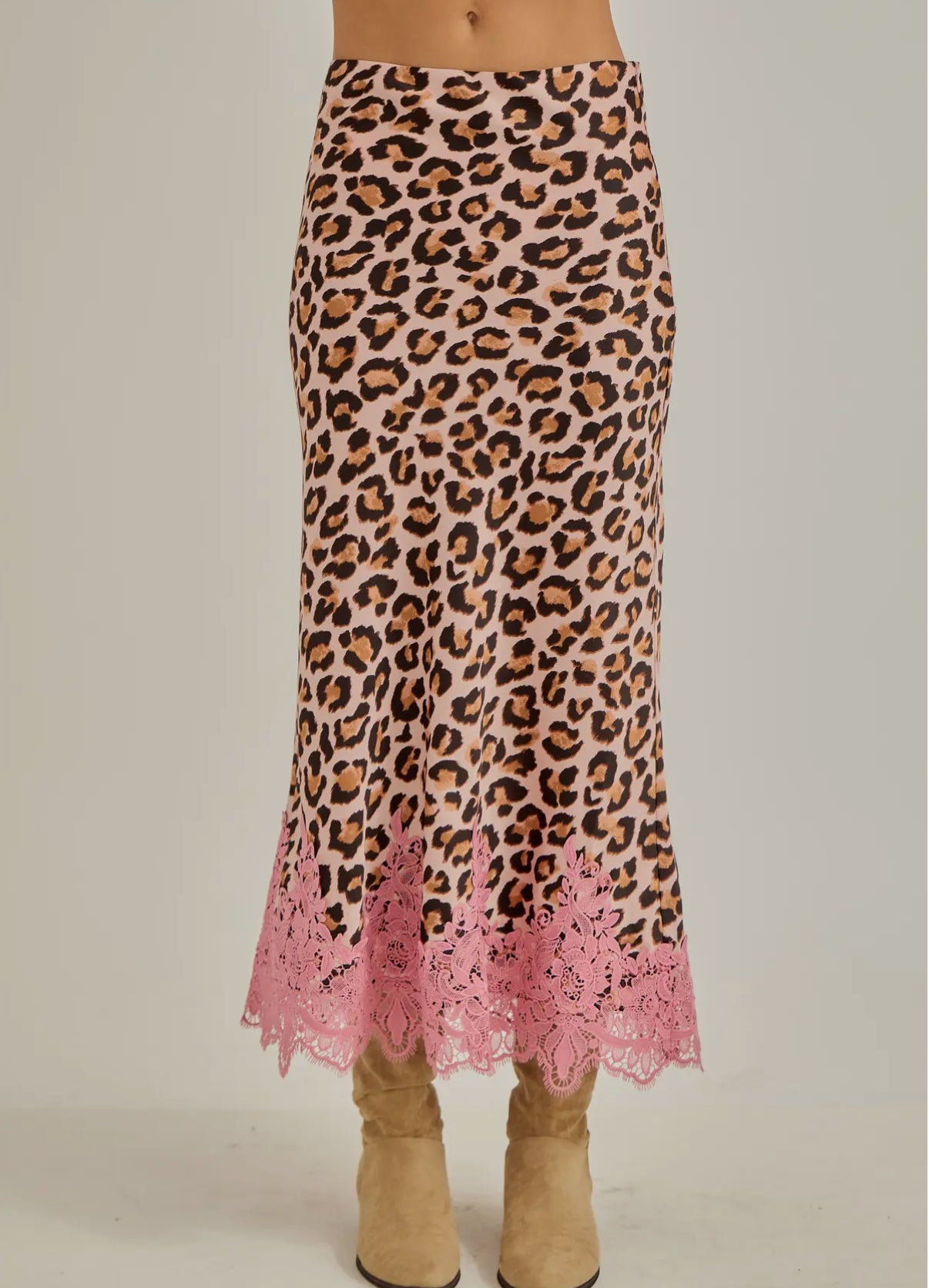 Leopard with Lace Skirt