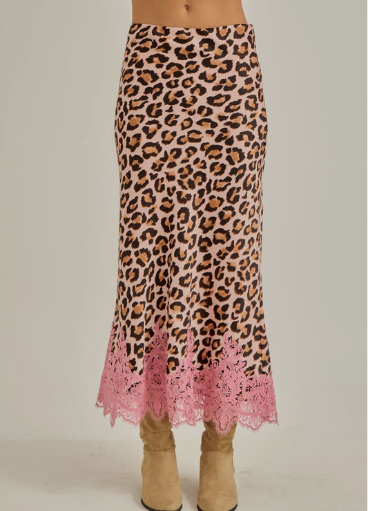 Leopard with Lace Skirt