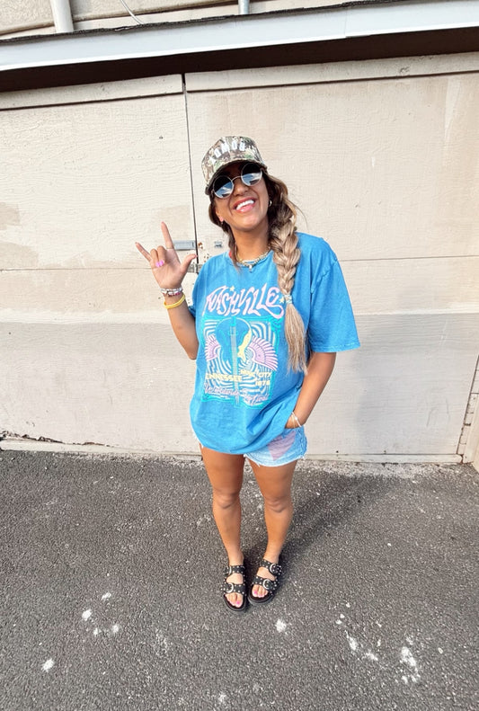 Nashville Tennessee Oversized Graphic Tee