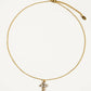 Faith Dainty Cross Pearl Necklace