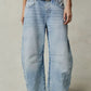 Light Wash Barrel Jeans
