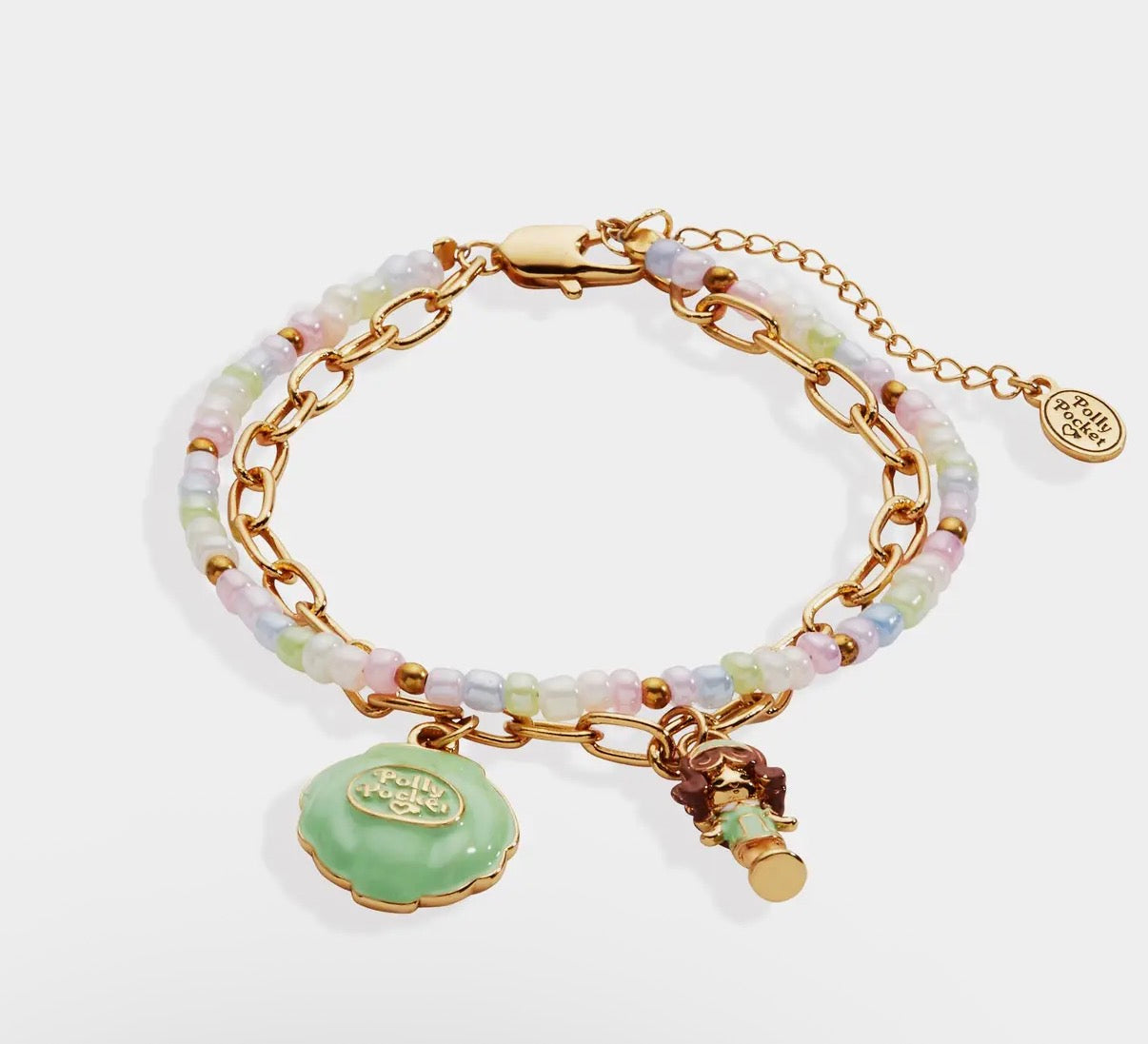 Polly Pocket 2 Row Charm Bracelet