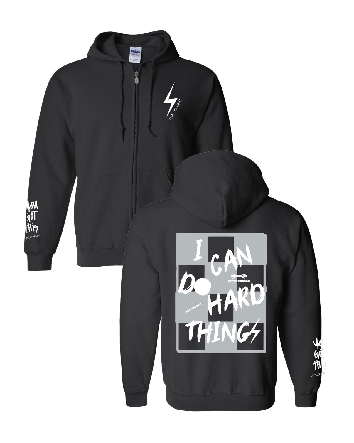PREORDER Hudson’s “I Can Do Hard Things” Zip Hoodie