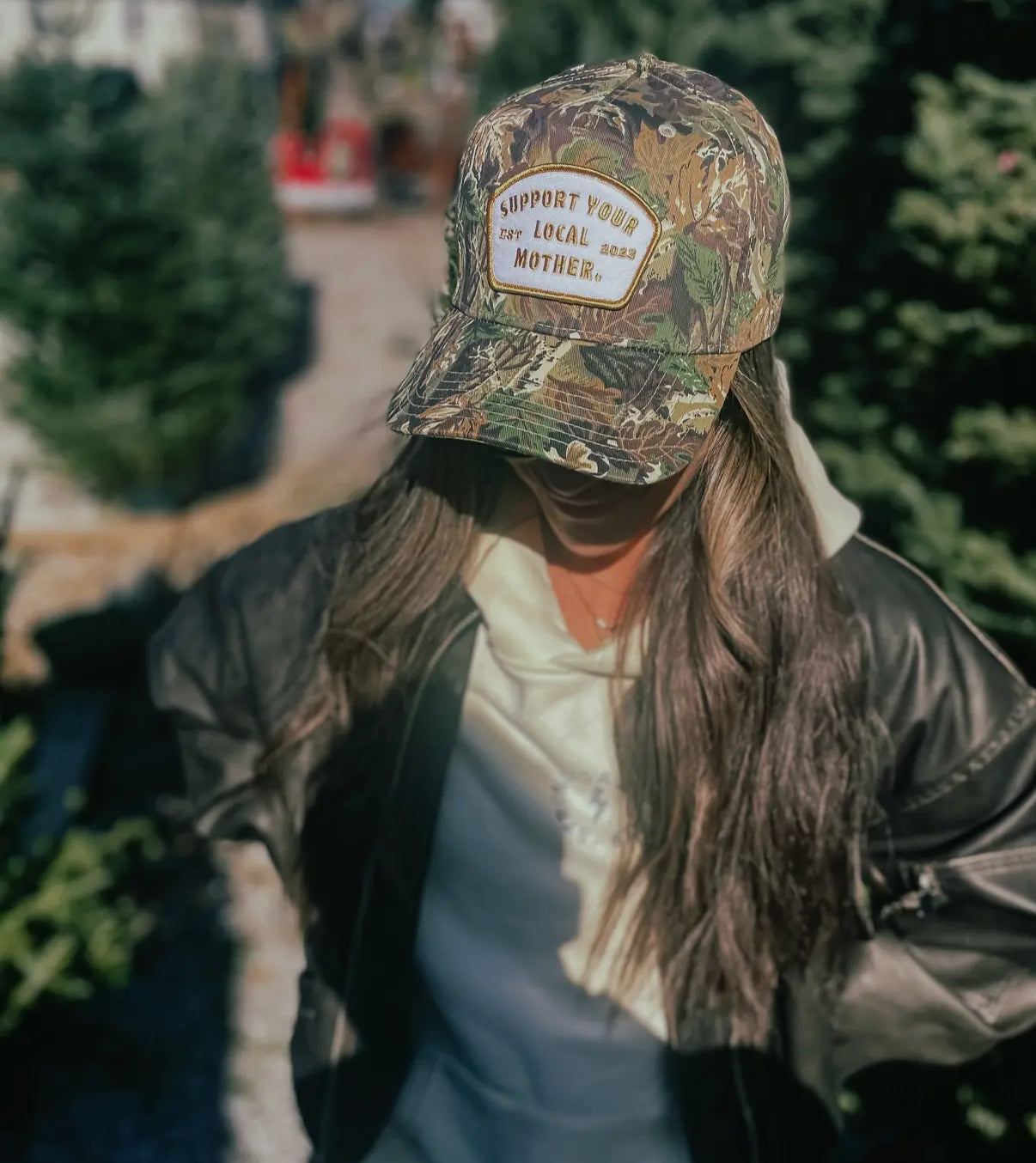 Support Your Local Mother Patch Hat- Camo