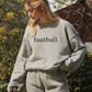 Lowercase Football Graphic Sweatshirt • Althletic Heather