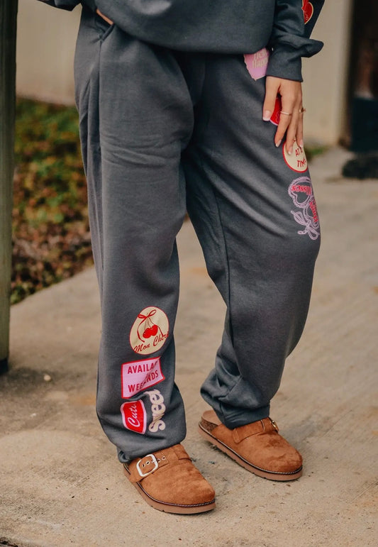 Love Vintage Patch Pants