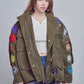 Smile Patchwork Jacket • OLIVE
