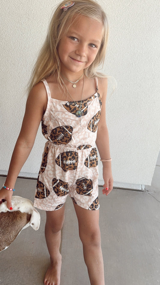 Baby Girls Football Romper