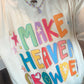 Make Heaven Crowded Comfort Colors Tee