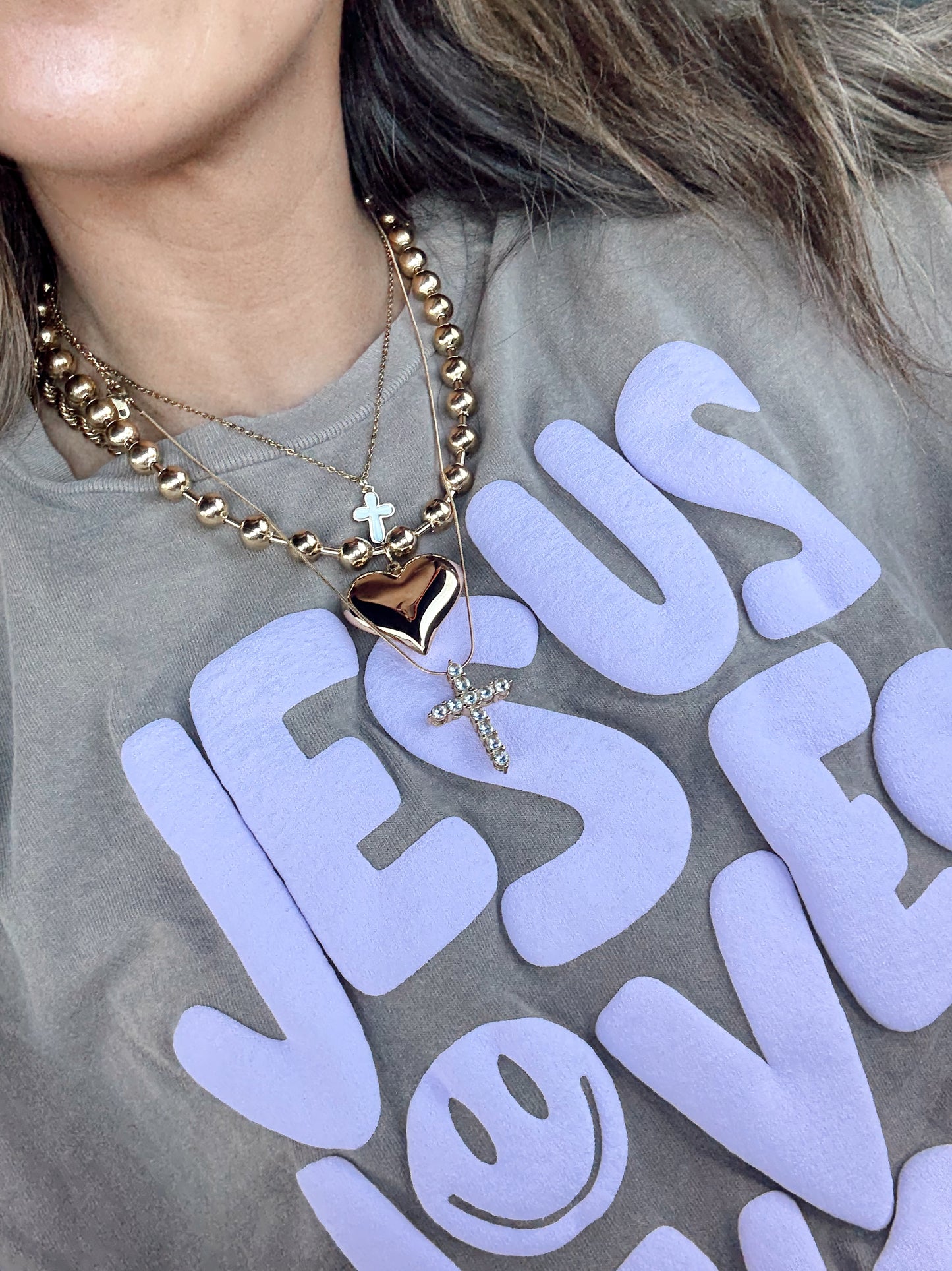 XL Bubble Heart Necklace