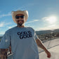 GREY God is Good T-shirt// OVERSIZED